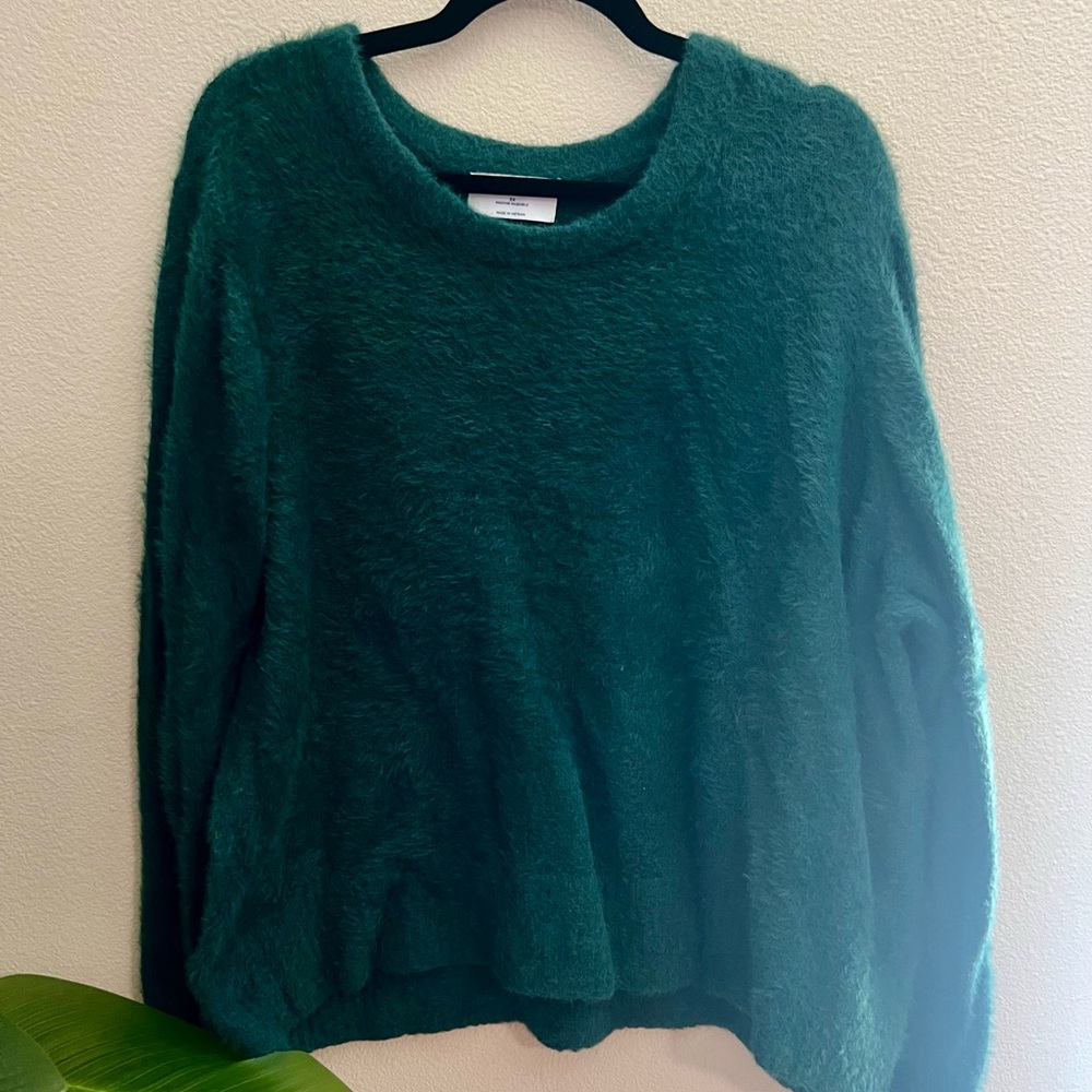 Old Navy Green Knit Crew Neck Sweater